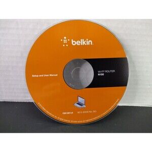 Belkin Driver Disc Wi-Fi Router N150 Setup & User Manual CD Software